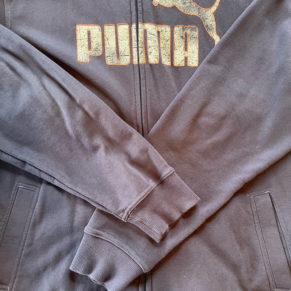 #279 VINTAGE PUMA FULL ZIP UP FRONT HOODIE. It was a low price for a long time. - Picture 2 of 11